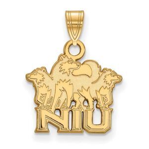 10k Yellow Gold Northern Illinois U. Small Logo Pendant